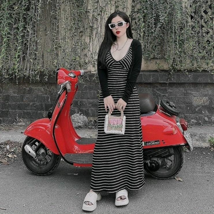 đầm medi dáng dài có bigsize 0