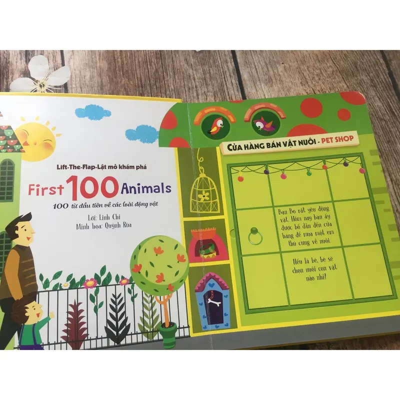 Sách Đinh Tị : Lift-The-Flap - Lật Mở Khám Phá: First 100 Animals - 100 Từ Đầu Tiên Về Các Loài Động Vật 3