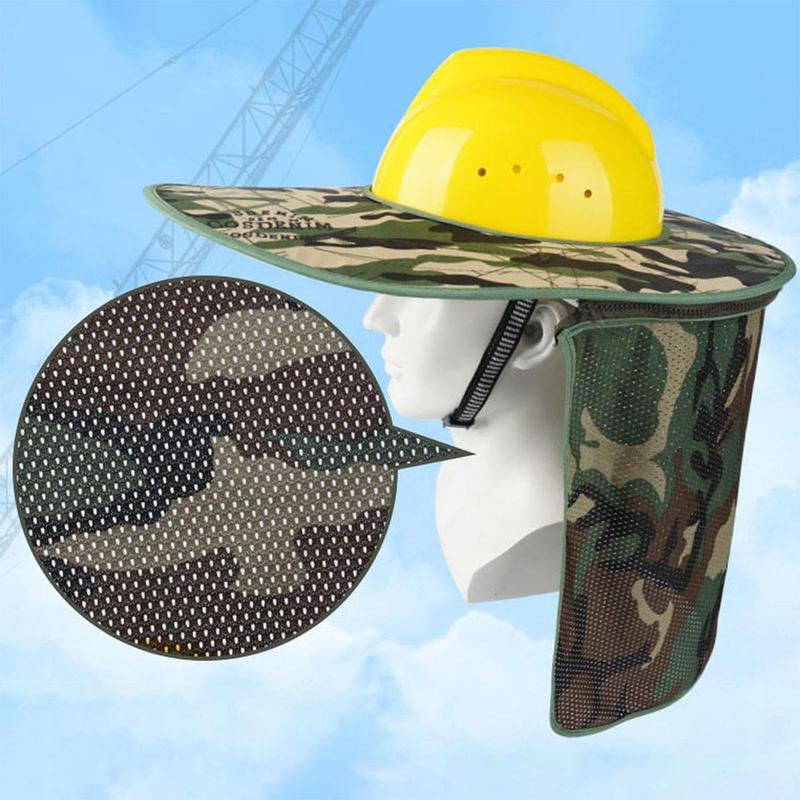 Hard Hat Neck Shade Hard Hat Shade Mesh Sunshade High Visibility ...