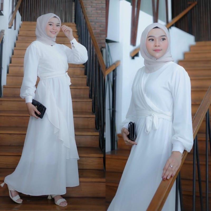 Gamis Terbaru Baju Gamis Kekinian Gamis Remaja Terbaru Gamis Dewasaah Gamis Kekinian Terbaru 2022 Muslim Crinkle Airflow Dress Fit 6