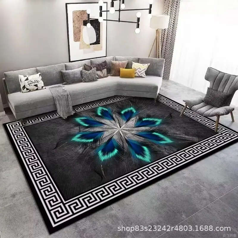 2025 Karpet kamar tidur lantai aaesthetic 100ⅹ150cm 2025 Karpet Muslim Baru Karpet Ruang Tamu Eropa 6