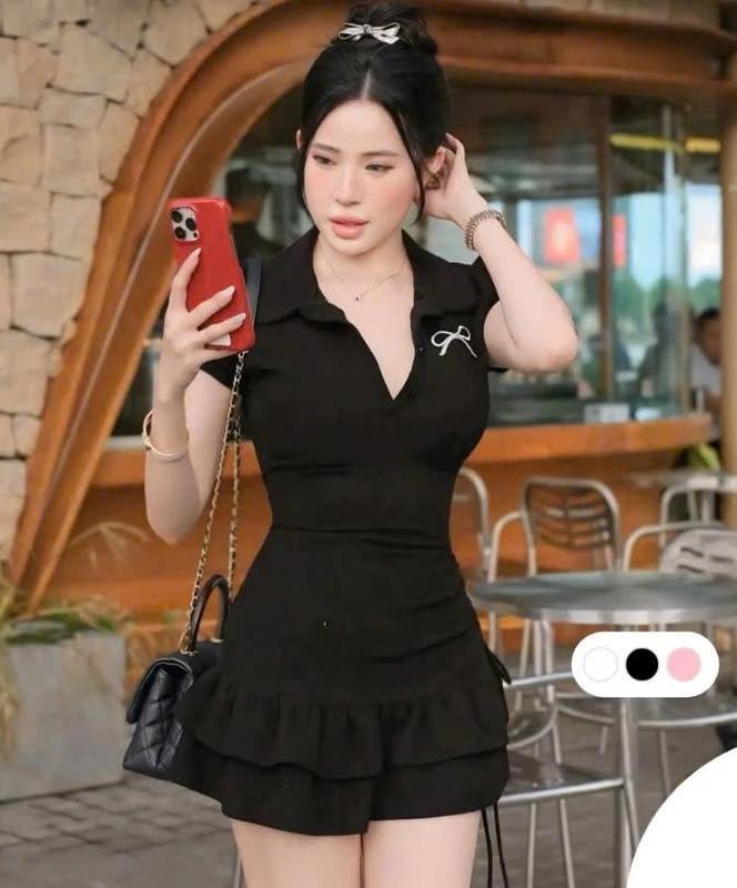 Váy Body Dáng Ôm Đi Dự Tiệc Thun Gân Sexy Tay Ngắn Thiết Kế Dây Kéo Nhún Eo - Yến Mẫn Xinh bigsize, Thiết Kế Dành Cho Nữ - Dress_sữa hết gầy Sen váy  lenmặc vayden vay  chubby đỏ hoa hồng  váy thường mặc set so mico do