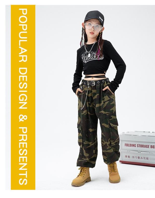 JJ Kids Fashion | Áo thun crop top thời trang trẻ em, áo croptop dài tay cho bé gái size từ 15 - 45kg | Extra Shipping 9