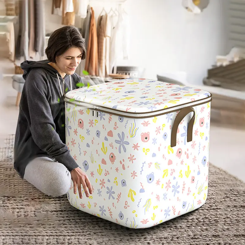 Túi Đựng Quần Áo, Dung Tích Lớn, Có Thể Gập Lại, Sắp Xếp Tủ Quần Áo, Hộp Đựng Đồ Chơi, Chống Bụi, Túi Di Chuyển, Thích Hợp Cho [Wxx], [Thanh Toán Khi Nhận Hàng] 0