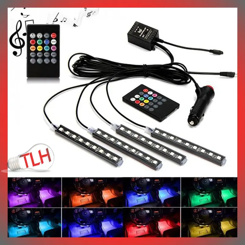 PROMO HARGA LAMPU LED MOBIL VARIASI DISCO TERBAIK DISKO HIAS RGB WARNA WARNI MENGIKUTI MUSIK JUAL MURAH DEKORASI INTERIOR TRUK AVANZA REMOTE CONTROL Car Sporty 0
