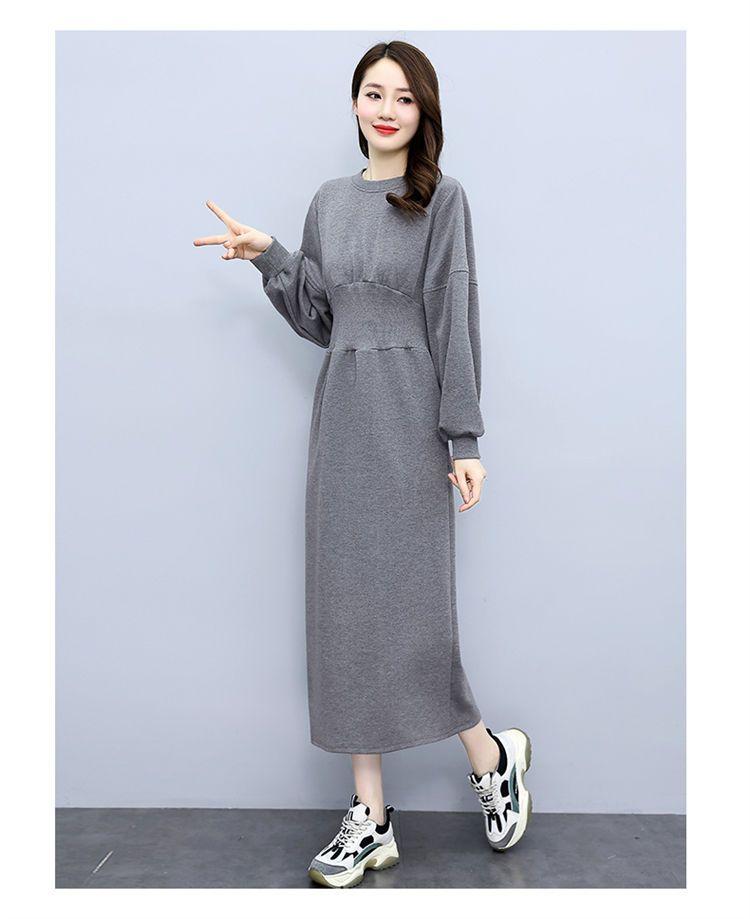 Product Introduction of Váy Len, Cao Cấp, Ôm Sát Eo, Thanh Lịch, Thích Hợp Cho Mùa Đông, Váy Bó Sát Phong Cách Thường Ngày Màu Trơn Cổ Tròn, Tay Dài, Váy Sang Trọng 28