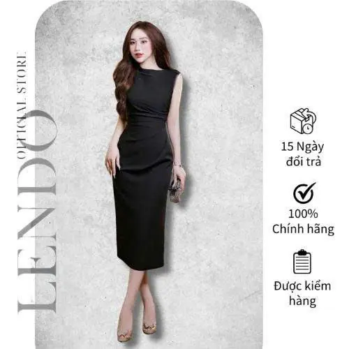 Đầm Váy Công Sở Dự Tiệc LENDO V250310 Dáng Ôm Suông Siêu Tôn Body, Đầm Váy Dự Tiệc Dáng Dài 3 màu