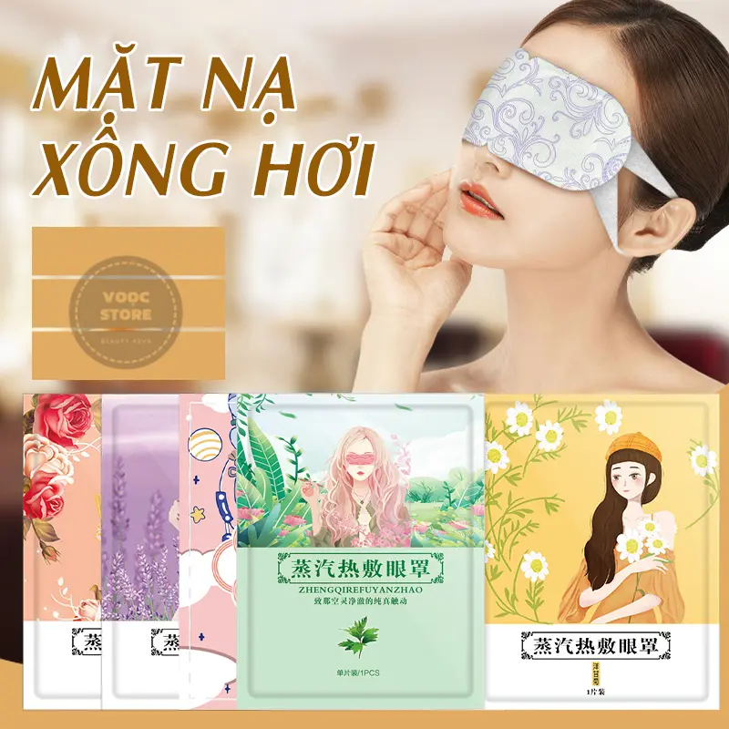 COMBO 30 Mặt Nạ Mắt Nóng Thư Giãn Giảm Bọng Mắt Quầng Thâm Mẫu Cô Dâu