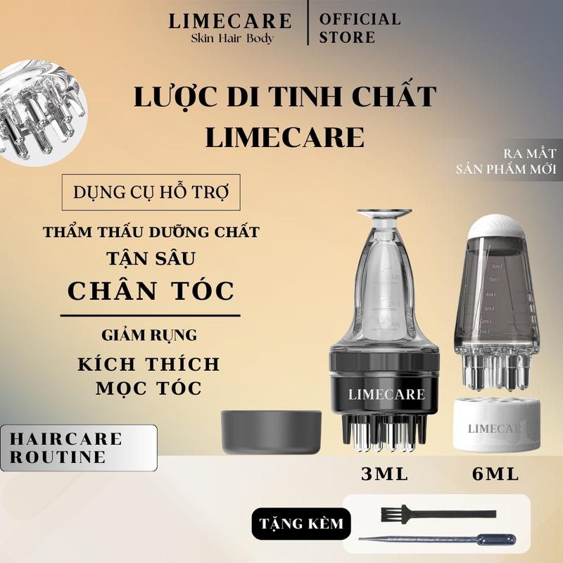 Lược di tinh chất cơ học chính hãng LIMECARE - dụng cụ hỗ trợ dưỡng chất thẩm thấu tận sâu chân tóc, giảm rụng và kích mọc tóc