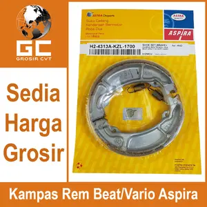 Aspira Kampas Rem Tromol Belakang Vario beat Scoopy spacy Genio Deluxe Fi ESP LED Techno Karbu 110 125 150 155 H2-4313A-KZL-1700
