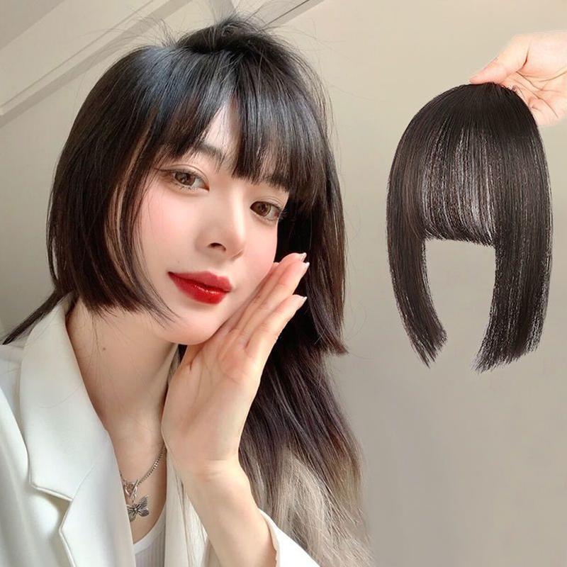 Product Introduction of Cute Princess Bangs Wig Middle Part Wig Piece Two Sides Wig Piece Naturally Trimmed Fringe Piece Japanese Anime Fringe #466039 34