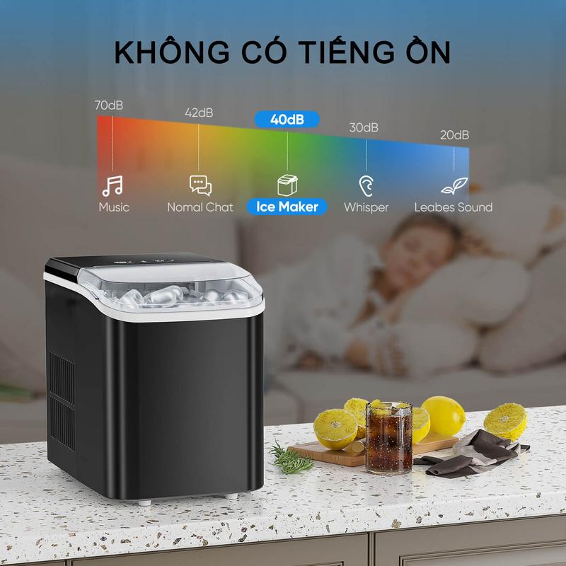 [BH 5 năm] Aimi Máy Làm Đá Viên Tủ Đá Mini Gia Đình Tạo Đá Siêu Tốc Trong 8 - Phút-100% Chính Hãng 4