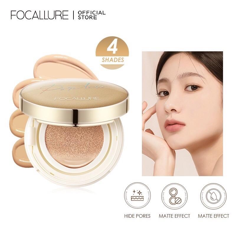 Phấn nước Focallure BB Cushion Golden Age che phủ hoàn hảo làm mờ lỗ chân lông chống nước kết cấu mỏng nhẹ 12g 5