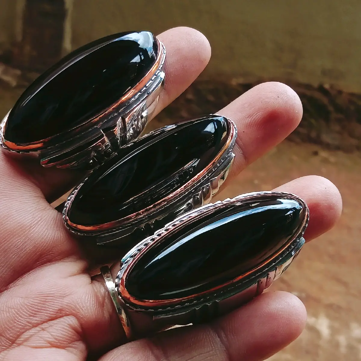 batu cincin Yaman wulung pemakaian Laki-laki