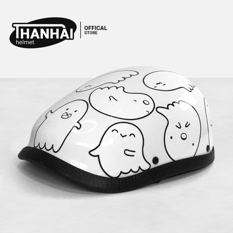 Beret Mũ Bảo Hiểm Thời Thượng in hình Ma Bư Ngộ Nghĩnh Phụ Kiện
