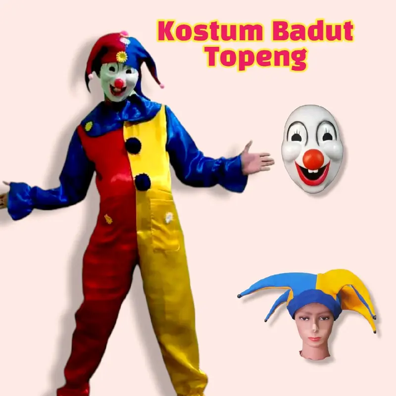 kostum Badut Lucu/kostum badut ulang tahun/kostum badut sulap Ulang tahun Topi 2
