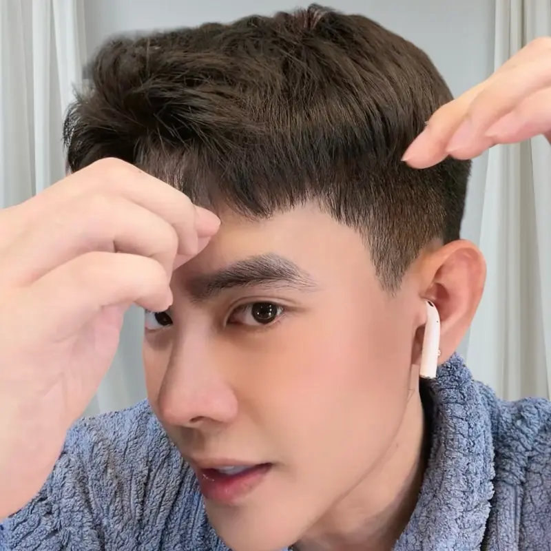 TÓC MÁI NAM DẠNG KẸP IVY GIÀNH CHO NAM GIỚI - Mua hàng xong khách nhắn em để em gửi video hướng dẫn vuốt tóc 4
