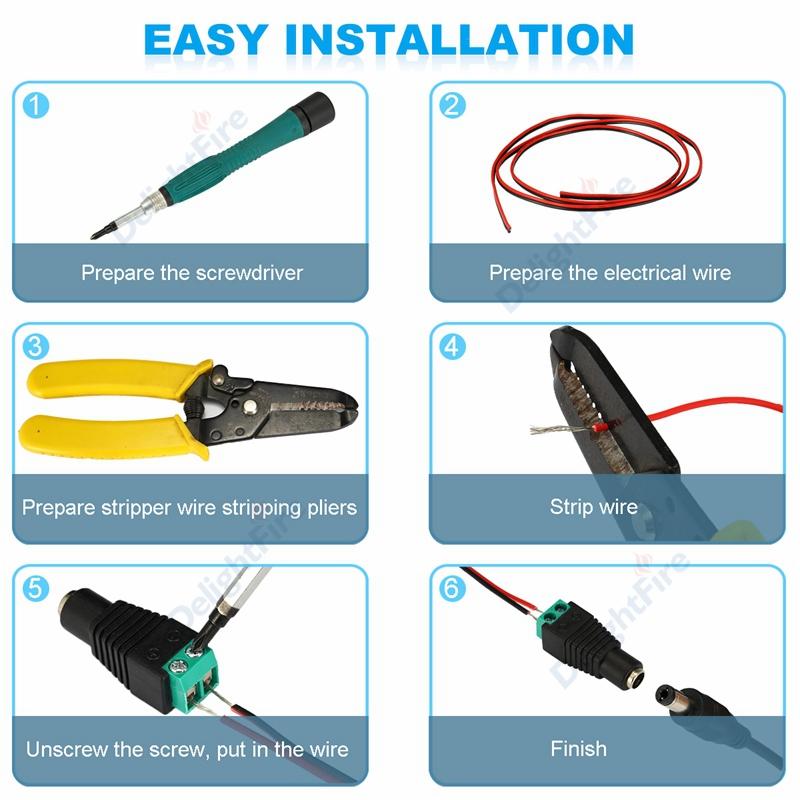 Product Introduction of 10pcs Balun Connector 12V 2.1*5.5mm DC BNC Male Female Adapter FEH1SG 91