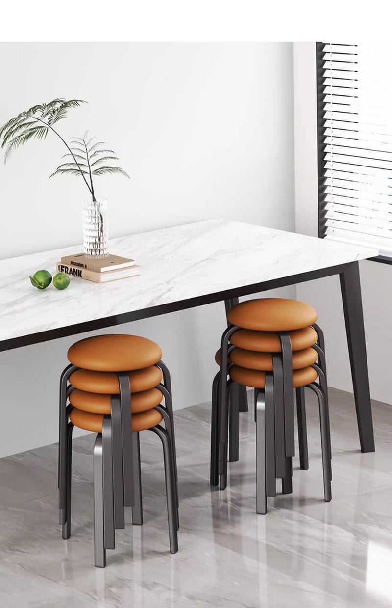 Product Introduction of Home use thick stools, large stalls, restaurants, stackable stools, spare adult round stools 17