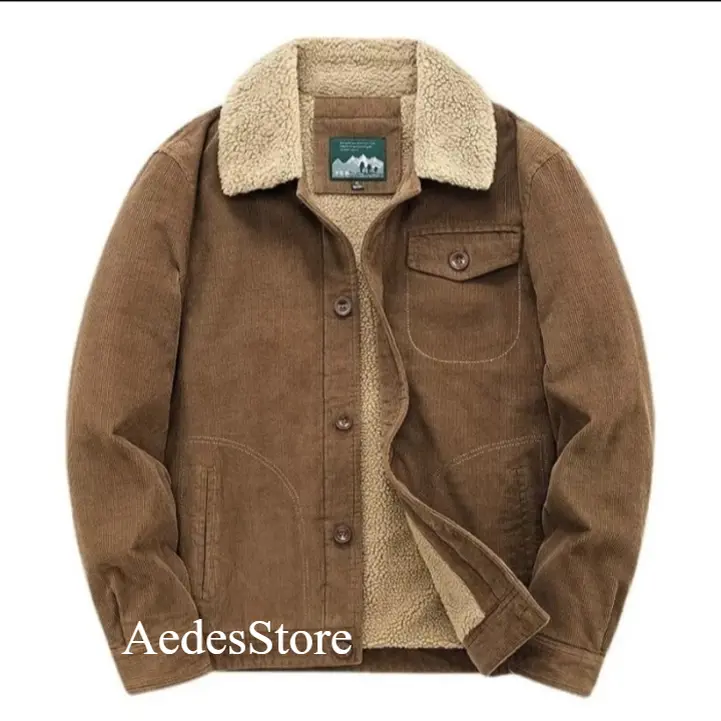 Jaket Coduroy Bulu Hangat 0