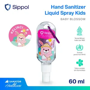 Sippol Hand Sanitizer Kids 60 ml [Baby Blossom] [Kelinci]