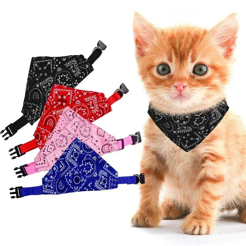 Khăn Bandana cho chó in họa tiết, có khóa, giữ cho thú cưng của bạn sạch sẽ và thời trang