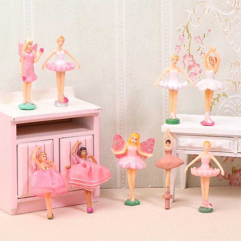 Mini Music Box Dolls Ballet Dancer Girls Figurines Fairy Princess Ornament Dancing Eight Tone Box Decor Music Box Accessories 5