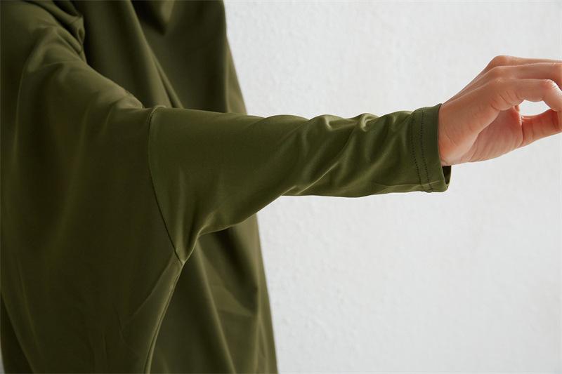 Product Introduction of Two-Piece High-Quality Large Size Clothing, Women's Clothing, Clothing Apparel, Solid Color Long Sleeve Skirt Long Robe 10