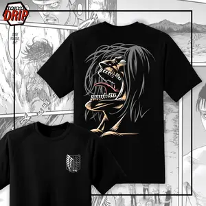 Kaus untuk MenR BN Tee Collection1 Eren Yeager ;Mikasa Ackerman ; Arminarlert; Beast Titan.   ;TKaos tshirt pakaian pria streetwear, terbuat dari katun lembut terbaikshir
