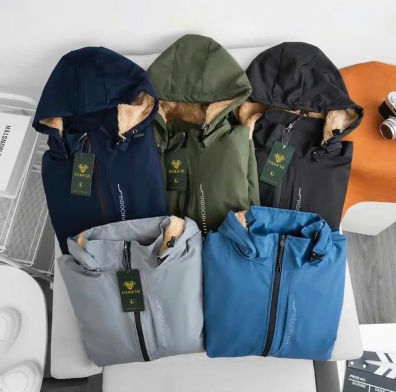 Áo Khoác Gió nam nữ Lót Lông Cừu 3 khoá - 2 lớp dày dặn. In ngực che khoá Menswear Jacket- Chống nước, chống gió, giữ ấm cơ thể 0