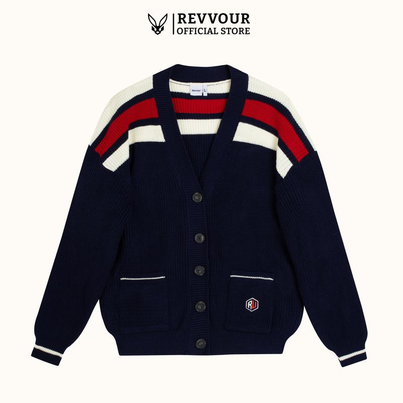 Cardigan Len Lucy Navy/Cream - Local Brand Revvour Menswear