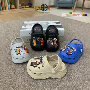 SS Sandal Baim Sendal Kodok Anak Cowok Karakter Roblox Games Jibbitz Bahan EVA Anti Licin Size 20-25