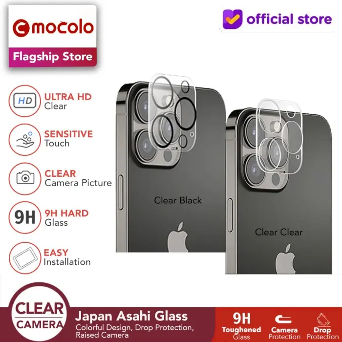 Mocolo Pelindung Kamera Compatible For iPhone 15 Pro Max Plus - Lens Protector