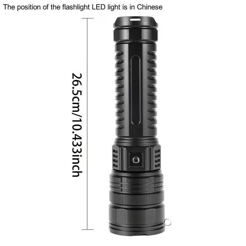 Rechargeable LED Light, 5 Modes Zoomable Tactical Flashlight, Portable LED Light, Outdoor Flashlight for Camping Hiking 1