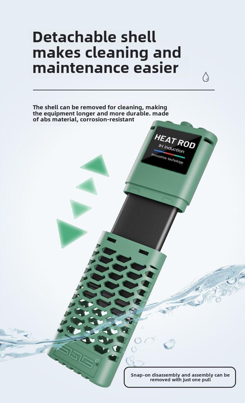 Product Introduction of Fish Tank Heater Rod Automatic Thermostat Heater PTC Variable Frequency Energy-saving Small Heating Rod Intelligent Temperature Control Equipment 5