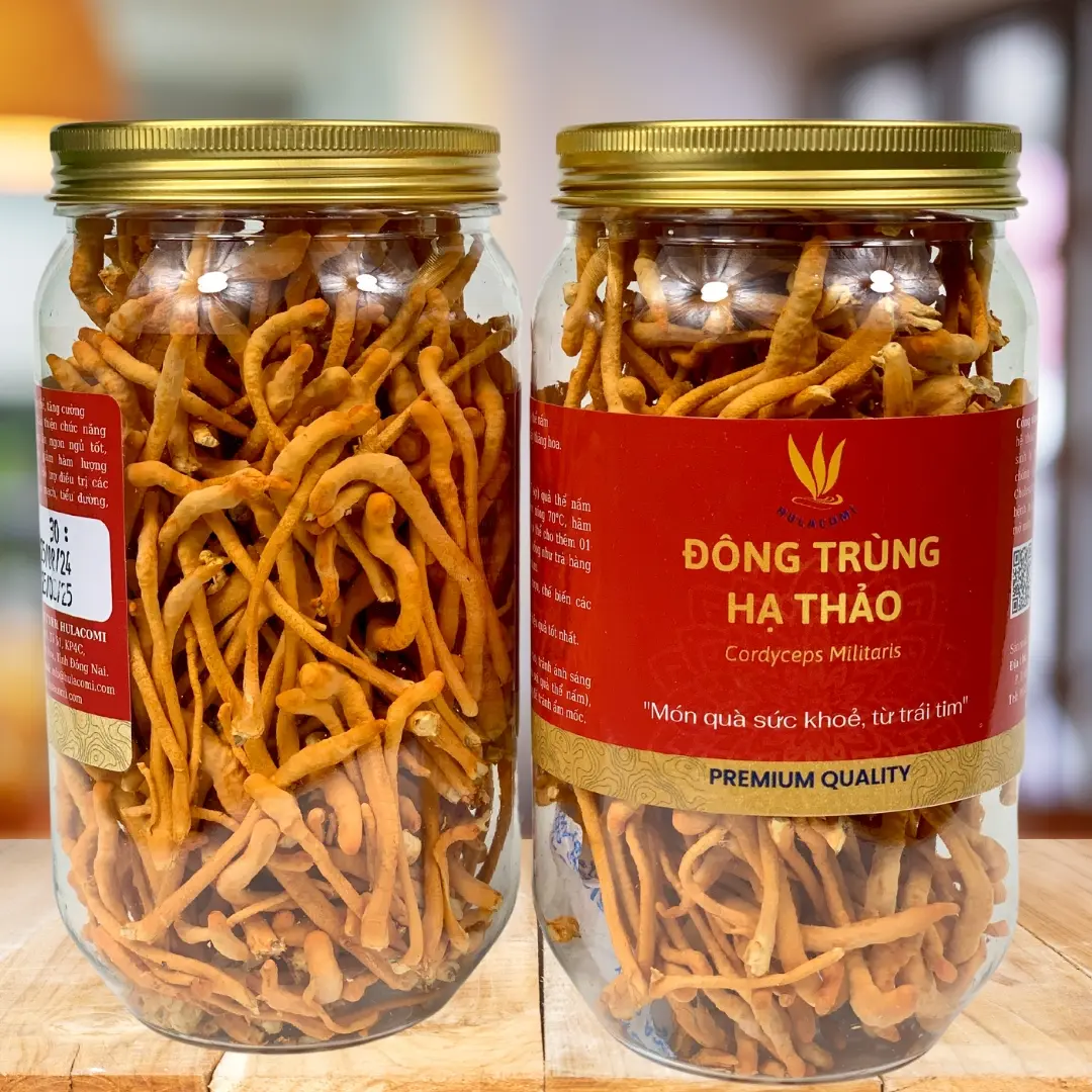 Set 02 Hũ 30g Đông Trùng Hạ Thảo Sấy Thăng Hoa Tổng 60g