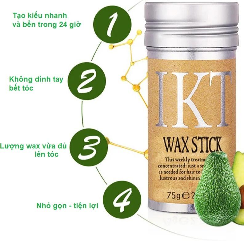 Sáp Vuốt Tóc Nữ Dạng Thỏi Giữ Nếp Tóc Con Keo Tạo Kiểu Tóc Nữ Tóc Trẻ Em Mềm Và Dưỡng Ẩm IKT 75g