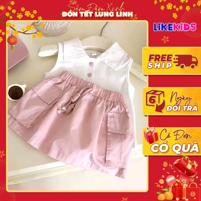 Set chân váy và áo cho bé gái kiểu dáng TENNIS LikeKids MH1 D61