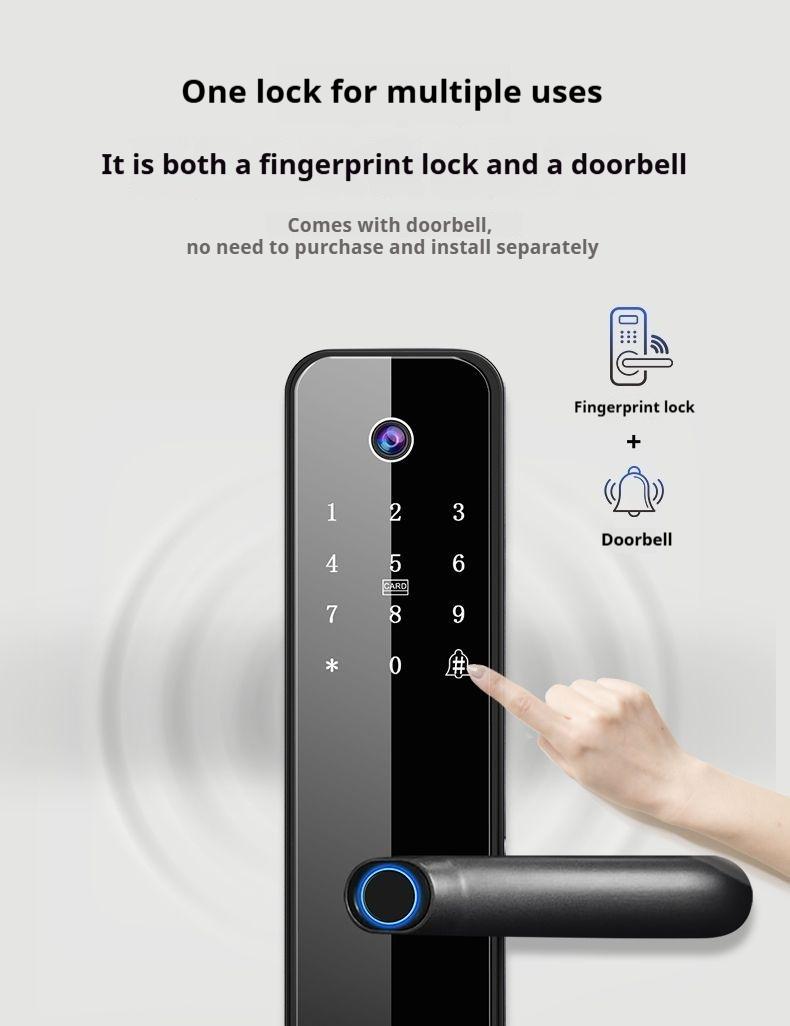Product Introduction of Fingerprint Lock Home Password Lock Smart Door Lock Anti-theft Door Entry Electronic Lock Smart Fingerprint Lock 17