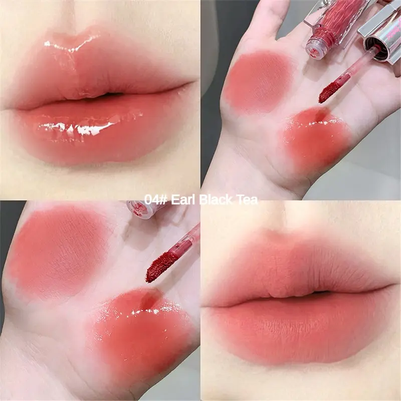 Son Kem Lì Gương 2 Trong 1, Gấu Gege, Son Kem Hai Đầu Đầy Màu Sắc, Son Bóng Dưỡng Ẩm, Son Môi Tráng Gương Không Dính, Nhanh Khô, Không Dễ dính, Mật Ong Môi, Tăng Cường Màu Sắc, Độ Đầy Đủ Tự Nhiên Và Trang Điểm Môi Bóng 7