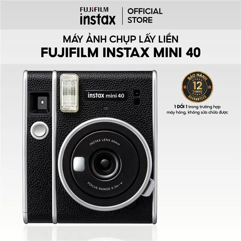 [XCVJKV] Máy chụp ảnh lấy liền - Fujifilm Instax Mini 40 Bảo Hành 12 Tháng