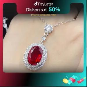 OS2-N19 Kalung Wanita Necklace Fashion Couple Wedding Pasangan Cowo Pria Wanita Berkualitas Dengan High Quality Grade VVS1 5A Store Anti Karat Luntur Berubah Garansi 1 Tahun N19