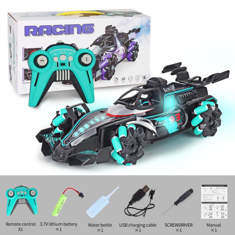 Product Introduction of Car Toy Remote Control Car Toy Four-Wheel Drive Light Spray Racing Gesture Induction F1 Equation Stunt Drift Car Children's 10