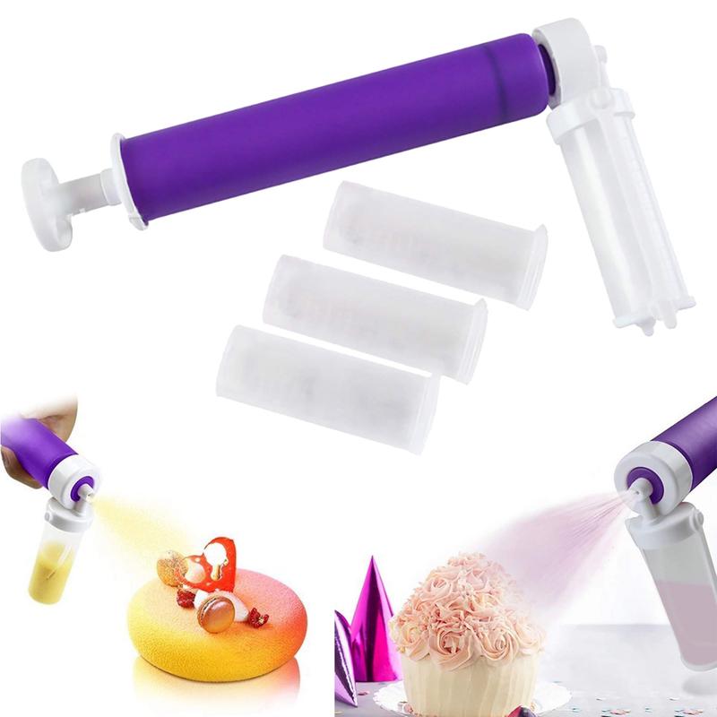 Wlifend Coloring Duster Durable Smooth Cake Dessert Airbrush Tool Convenient for Kitchen 6