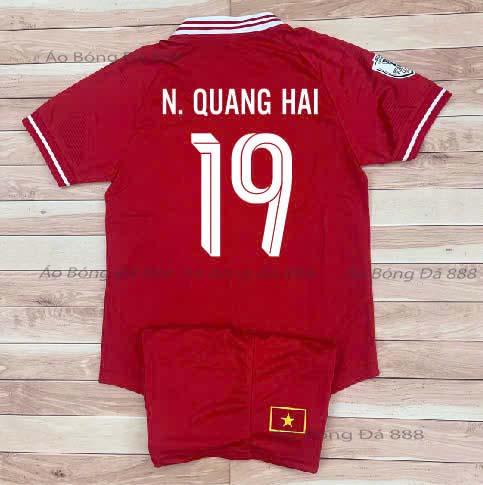 Bộ Quần Áo Bóng Đá Trẻ Em Đội Tuyển Việt Nam Sân Nhà 2024-Vải Mè Thái Cao Cấp 7