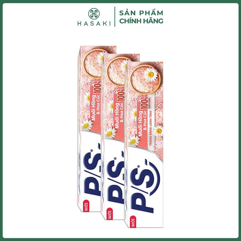 Combo 3 Kem Đánh Răng P S Muối Hồng & Hoa Cúc 230g | HASAKI BEAUTY