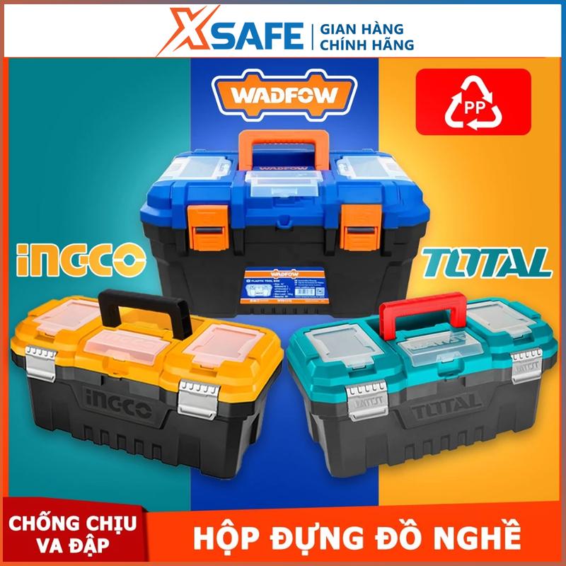 Thùng đựng đồ nghề kích thước lớn, Hộp chứa dụng cụ nhựa PP chịu lực tốt, tải trọng cao