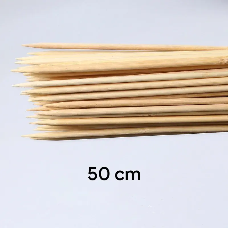 Que Tre Gắn Trái Cây (50 Que/ túi) Dài 30-40-50 cm