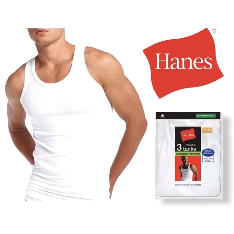 3pcs Men's Hanes Tagless Tank or Sando