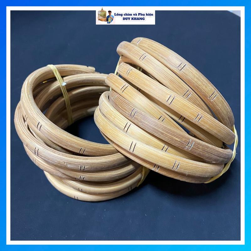 Cầu góc tre lồng chim chào mào giá rẻ, mẫu góc tre chạm - phụ kiện lồng chim DUY KHANG